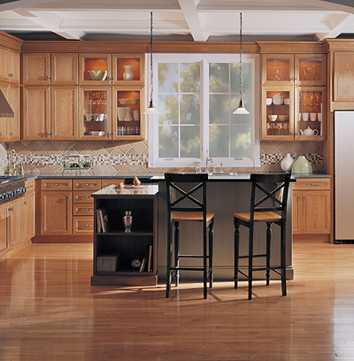 Galley Kitchen Designs on Luxury Kitchen Interior With  Wooden Furniture And Island